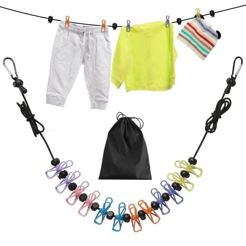 LAUNDRY LINE TRAVEL FLEXIBLE STRETCHED 3 6M HIKING DECORATION Brand no brand