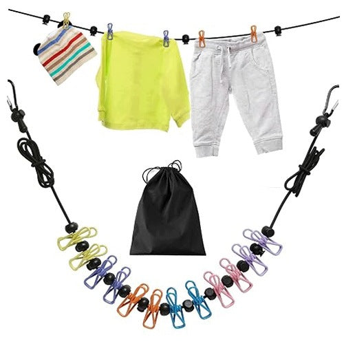 LAUNDRY LINE TRAVEL FLEXIBLE STRETCHED 3 6M HIKING DECORATION