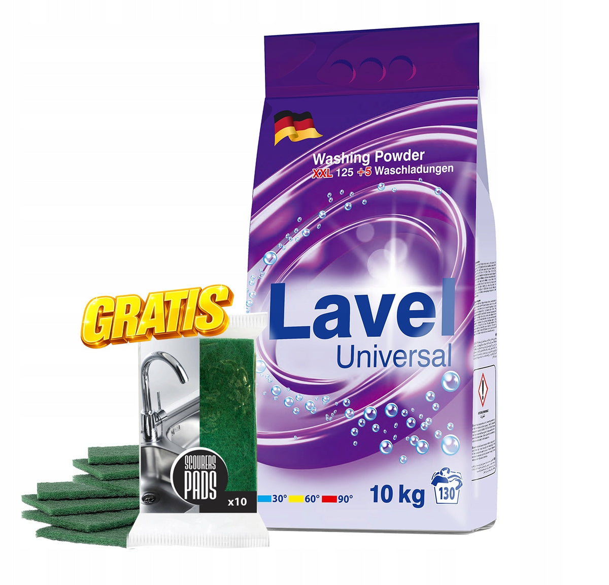 LAUNDRY POWDER LAVEL 10 KG UNIVERSAL EFFECTIVE + FREEBIE