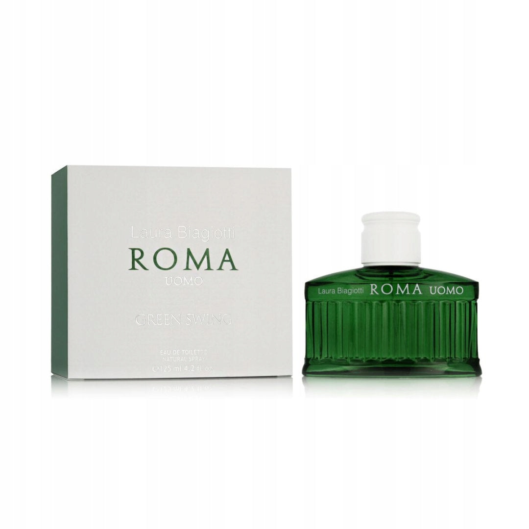 LAURA BIAGIOTTI Eau De Toilette Roma Uomo Green Swing EDT 125ml Brand Laura Biagiotti