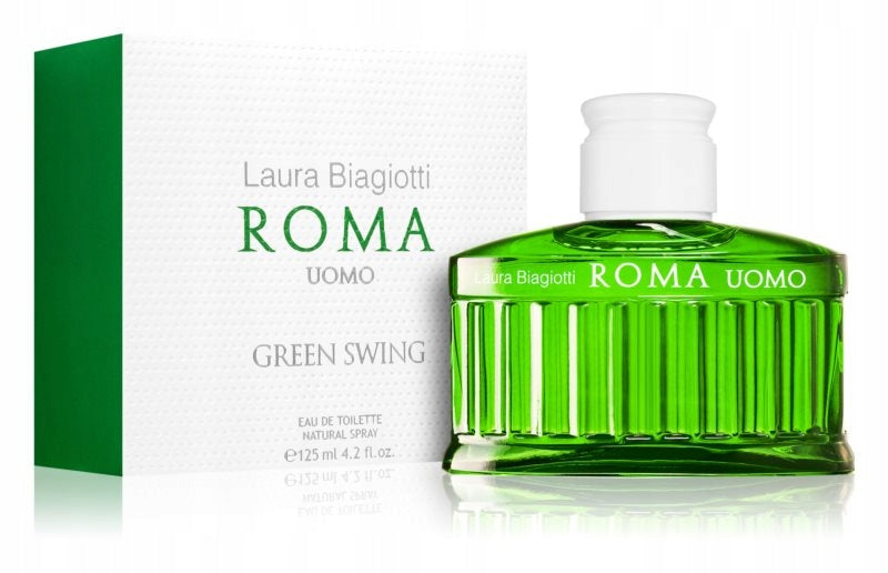 LAURA BIAGIOTTI Eau De Toilette Roma Uomo Green Swing EDT 125ml