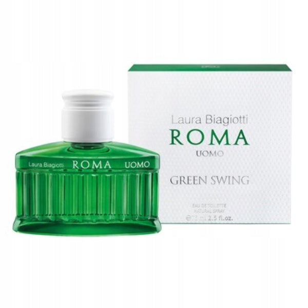 LAURA BIAGIOTTI Roma Uomo Green Swing Eau de Toilette EDT 75ml Product weight with unit packaging 0.38 kg