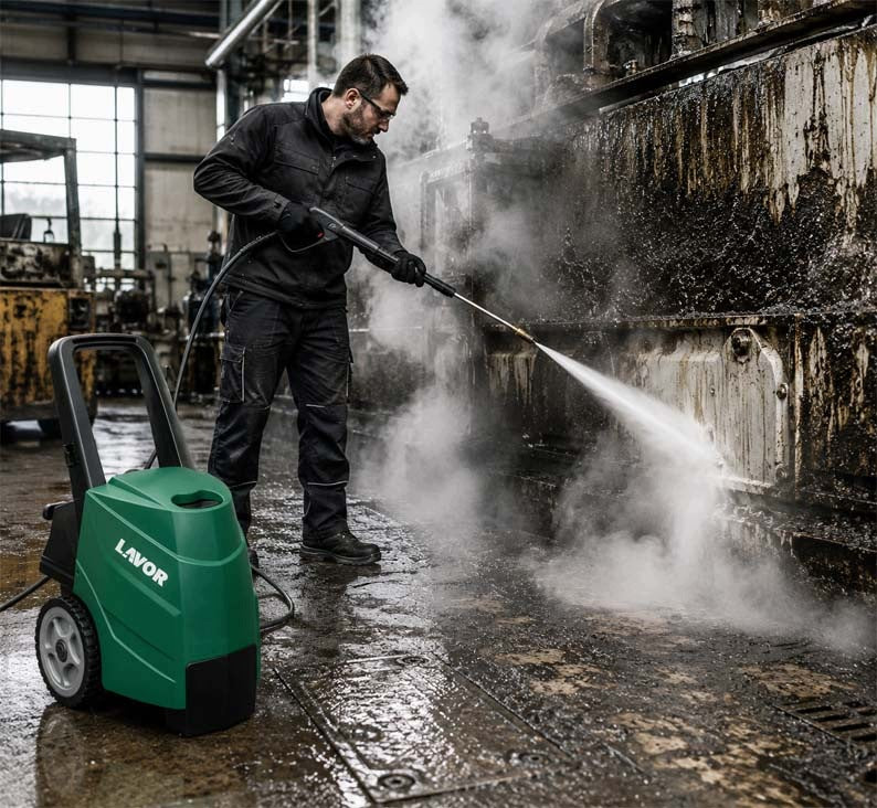 LAVOR RIVER 1108 HEAT-HYDROUS PRESSURE WASHER 145 bar 450 l/h 2300 W Packaging status original