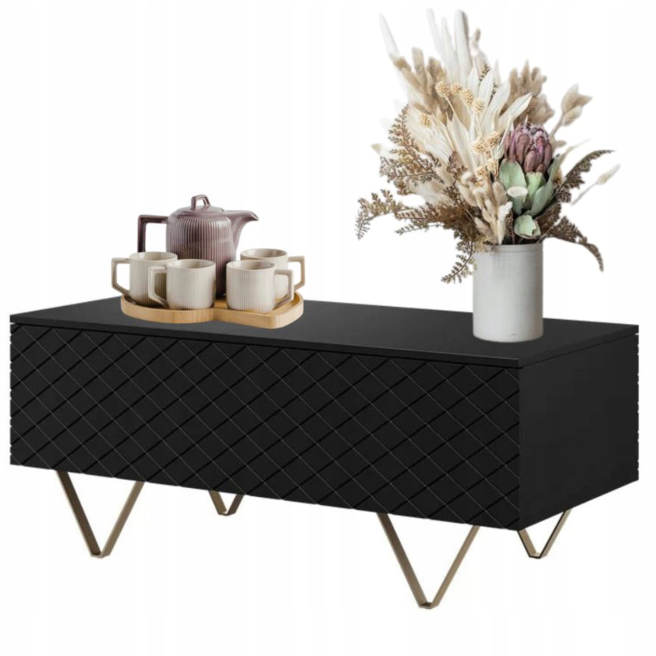 Couchtisch Bogart Scalia 120 2K, schwarz 