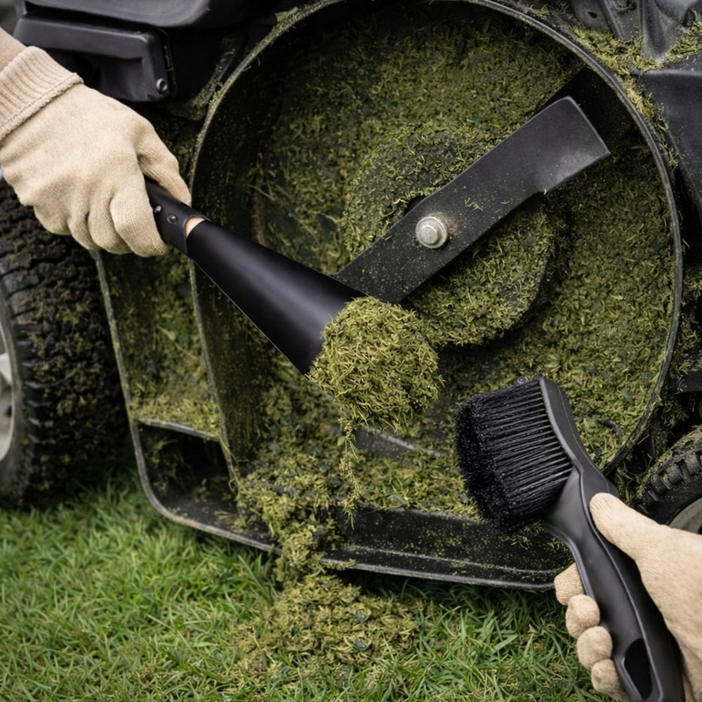 LAWN MOWER CLEANING KIT BRUSH GRASS SCRAPER TOOL Brand no brand