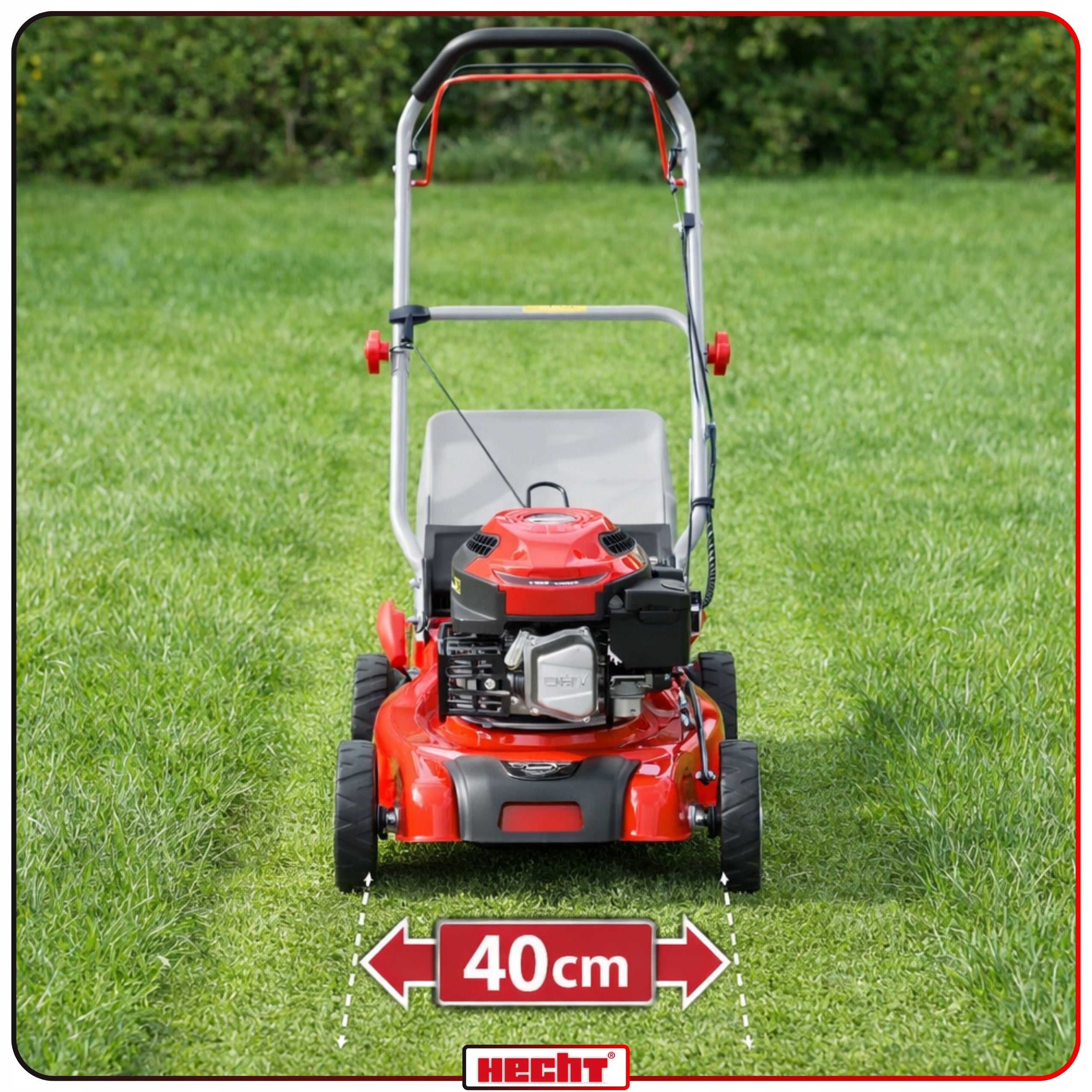 LAWN MOWER METAL DRIVE HECHT 541SW 40CM OIL X2 KNIFE X2 Brand Hecht