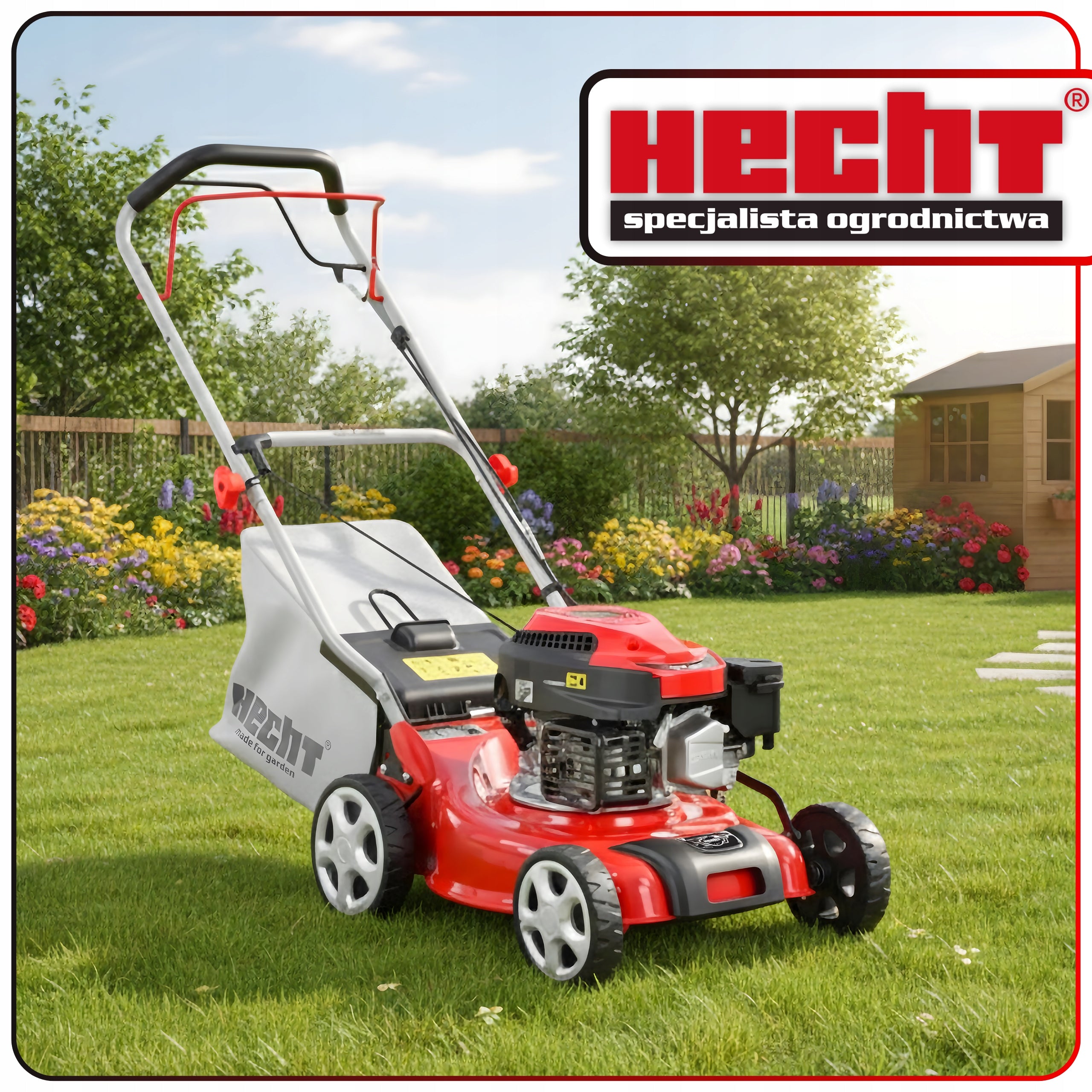 LAWN MOWER METAL DRIVE HECHT 541SW 40CM OIL X2 KNIFE X2 Manufacturer code HECHT541SW