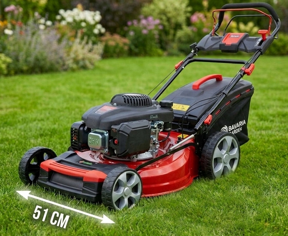LAWN MOWER WITH DRIVE POWERFUL ENGINE LONCIN DRIVE OIL 5,4 KM Internal combustion engine power 5.4 KM
