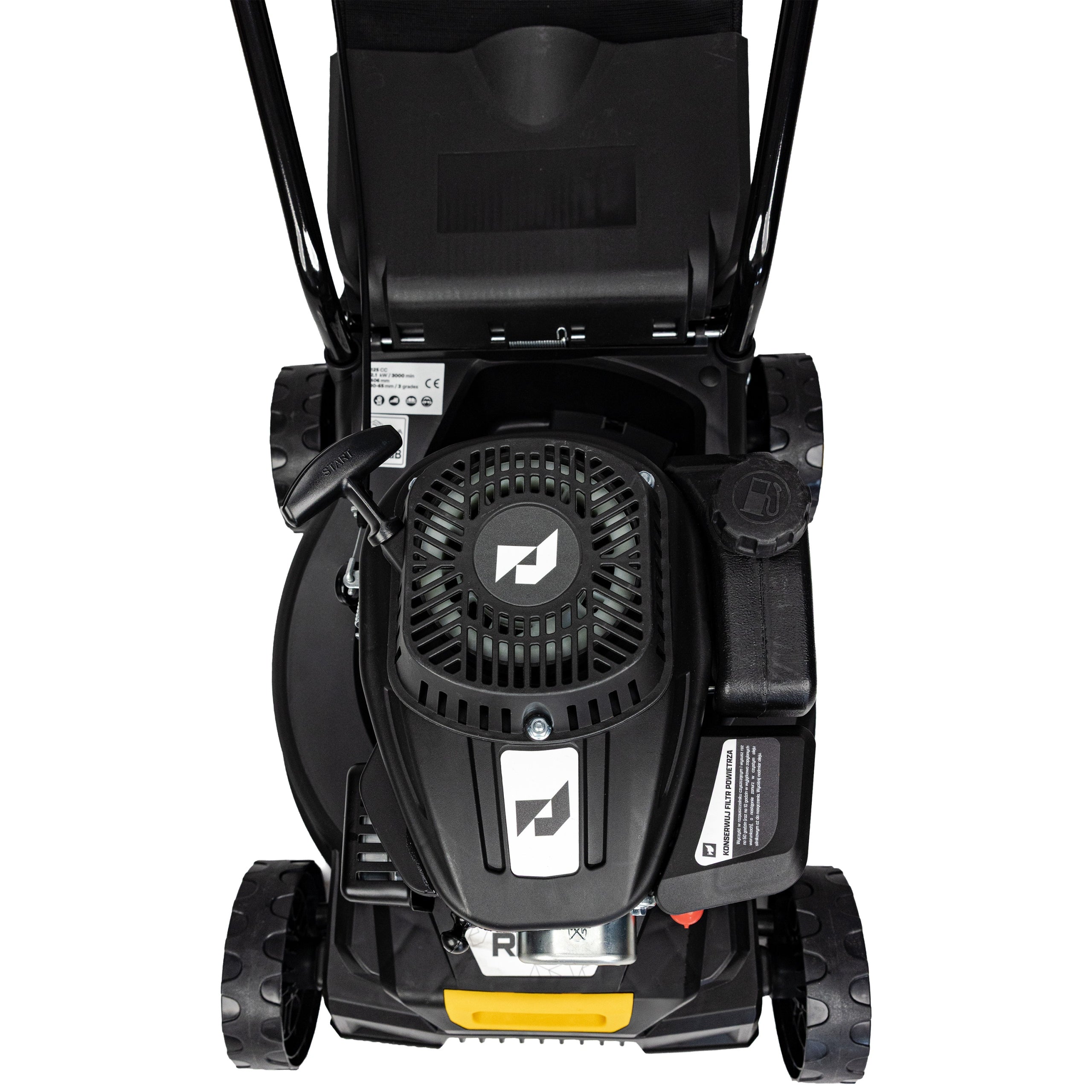 LAWN MOWER WITHOUT DRIVE 125CC 3 KM LARGE BASKET 45L 41CM RINO Mowing width 40.6 cm