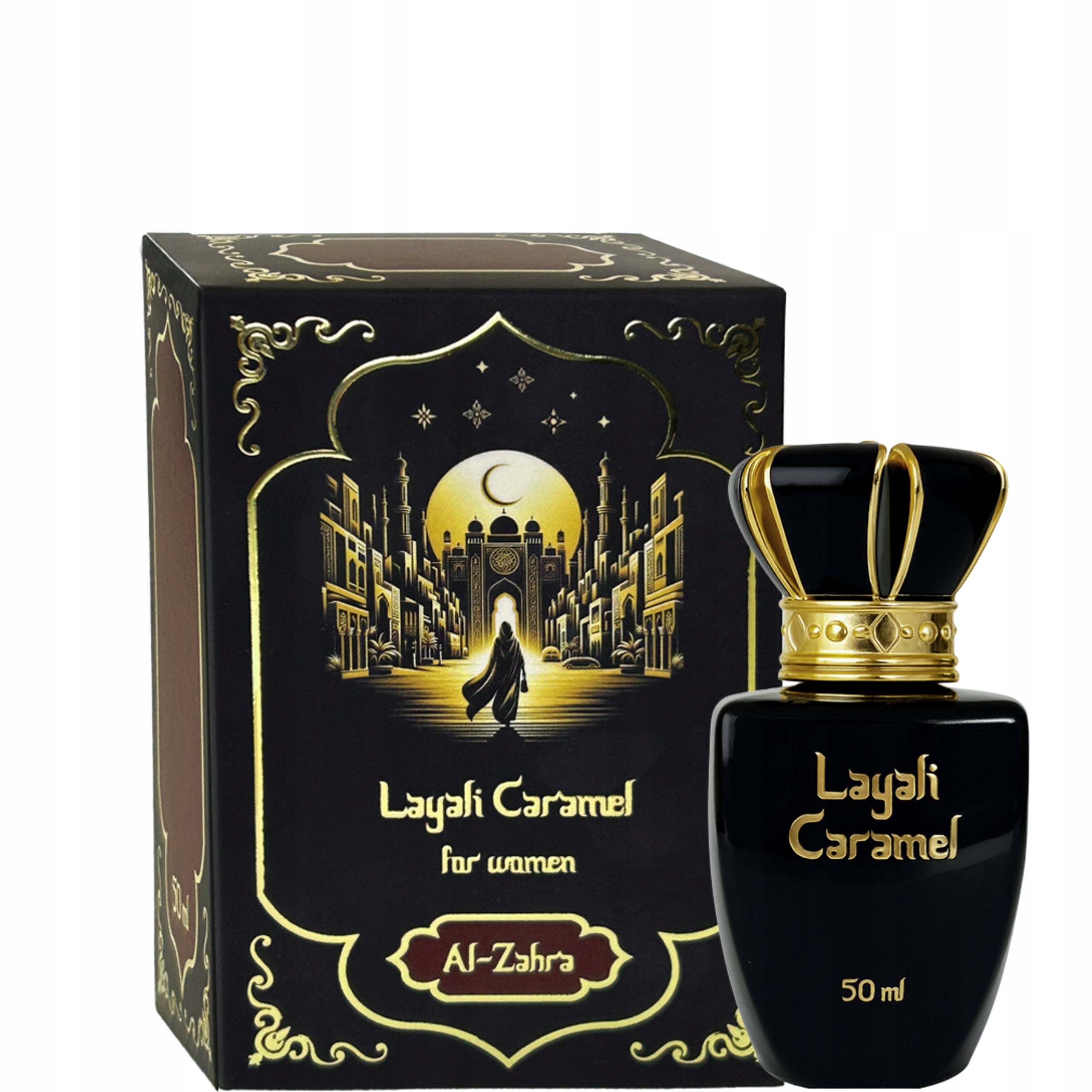 LAYALI CARAMEL AL-ZAHRA PERFUME ARABIC WOMEN ORIENTAL ORIGINAL NOTES Packaging status original