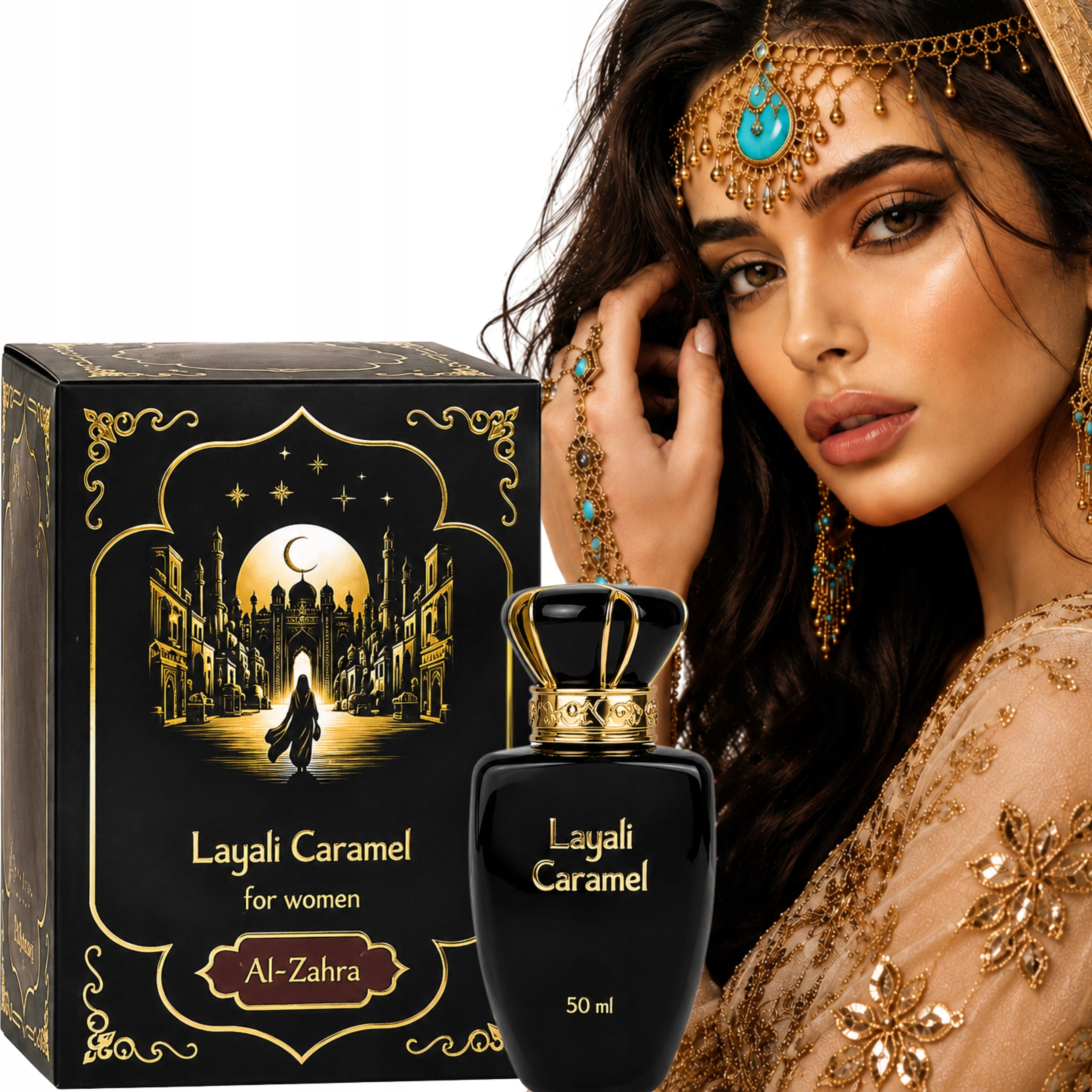 LAYALI CARAMEL AL-ZAHRA PERFUME ARABIC WOMEN ORIENTAL ORIGINAL NOTES