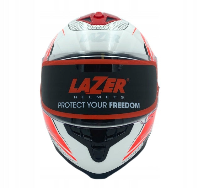 LAZER VERTIGO EVO Pixel Light S Motorcycle Helmet Visor Features enhanced scratch resistance integrated sun visor