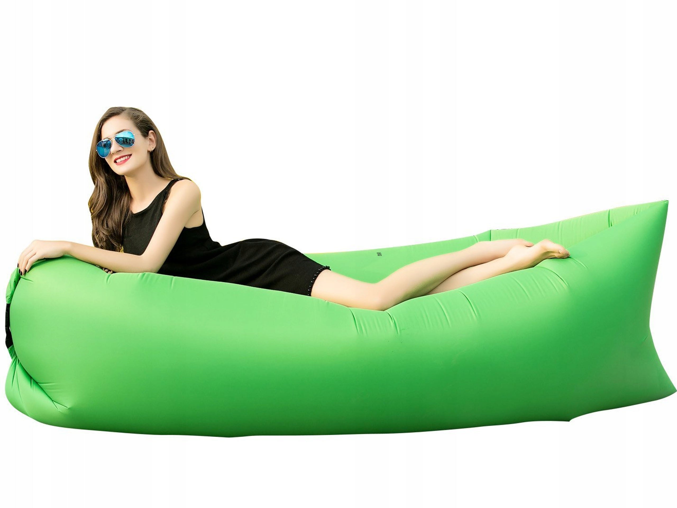 LAZY AIR BAG AIR LOUNGER SOFA MATTRESS GREEN