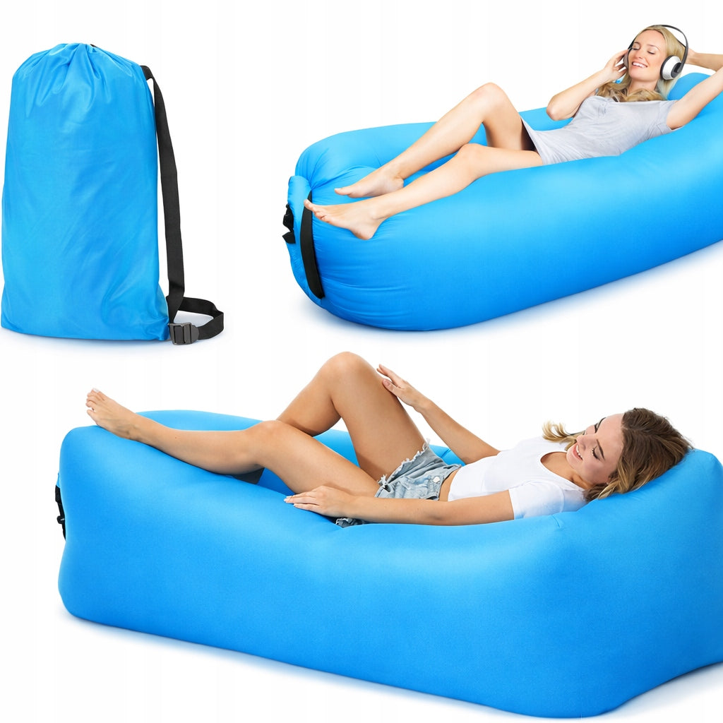 LAZY BAG Inflatable Sofa Deckchair MATTRESS Beach Cushion Chair Inflatable
