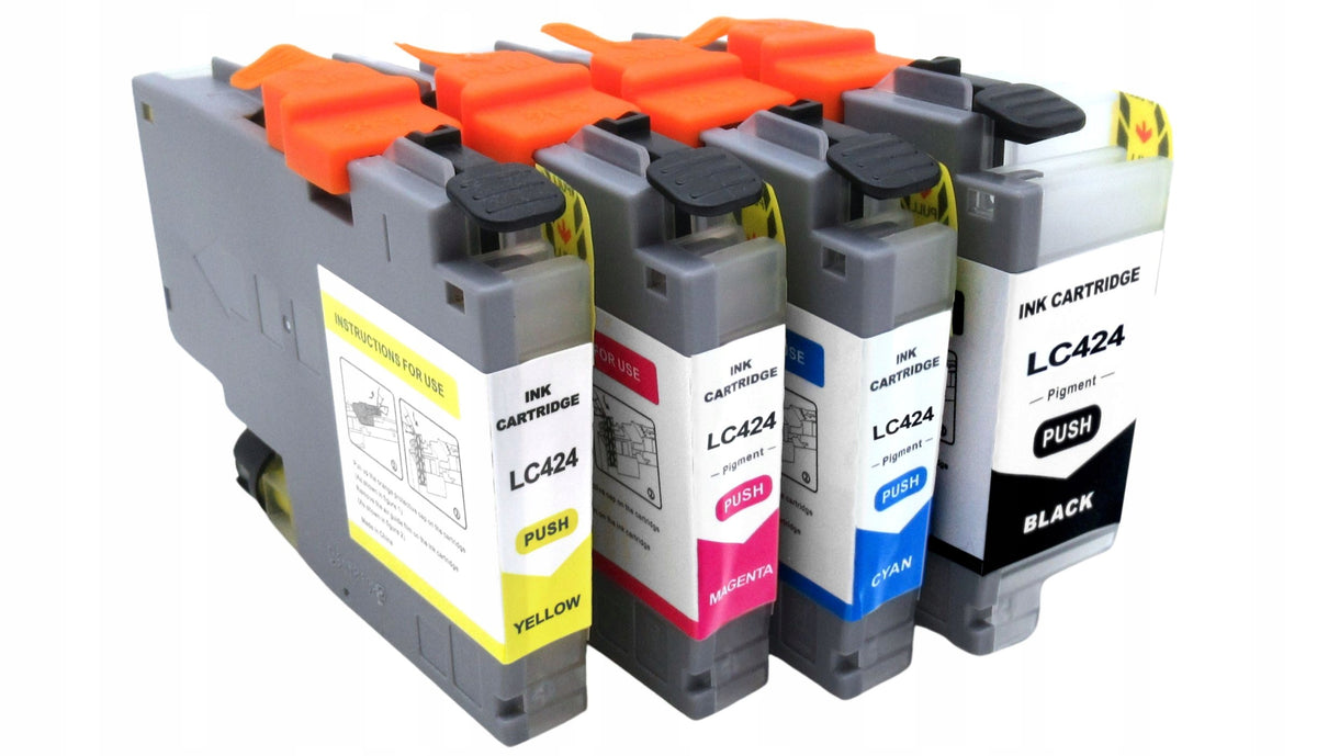 LC-424 4x REPLACEMENT INK FOR BROTHER DCP-J1200DW DCP-J1200W PRINTER Packaging status original