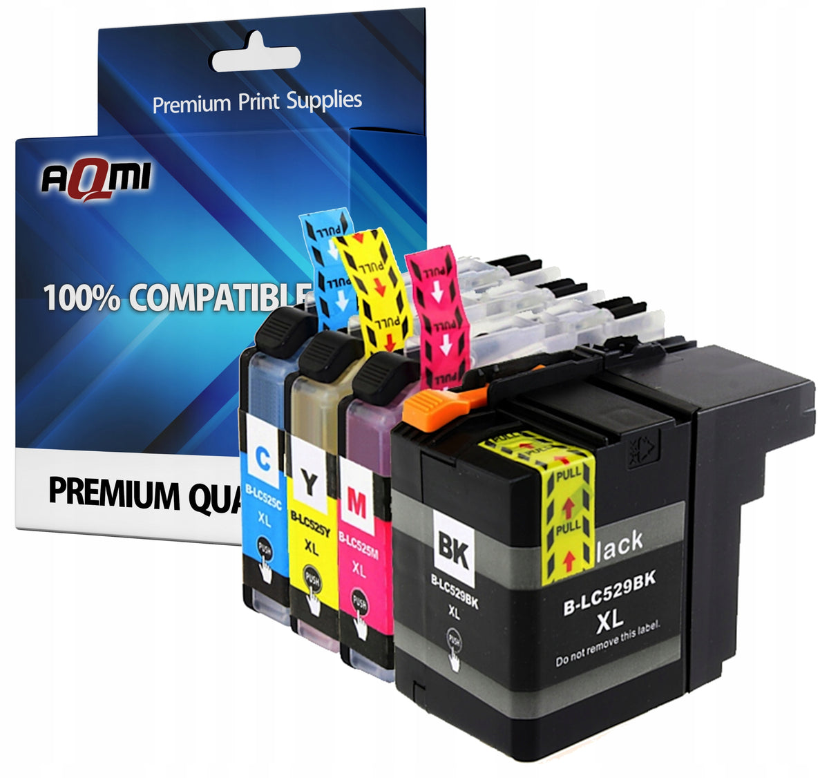 LC529 LC525 XXL - 4x REPLACEMENT INKS FOR DCP J105 J100 DCP-J105 PRINTER