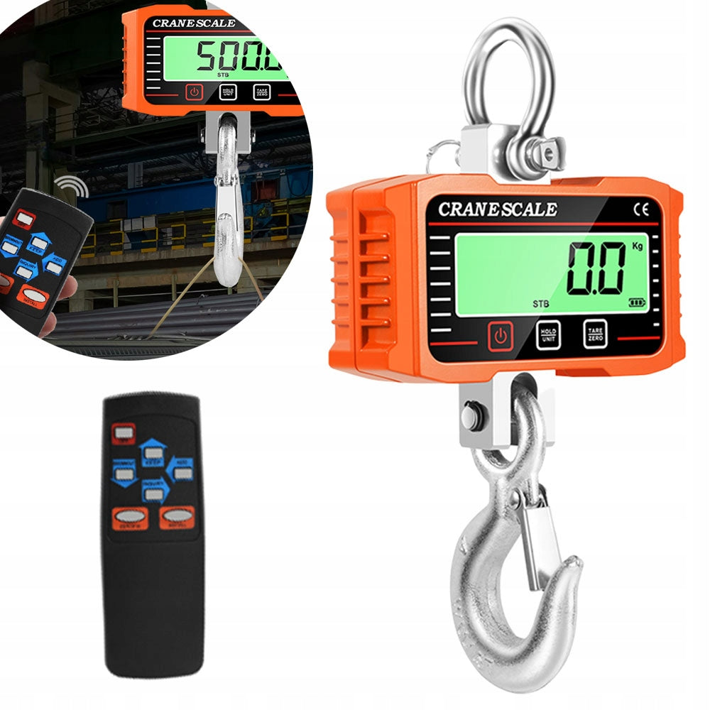 LCD CRANE HOOK SCALE 2000KG 2T STORAGE BIG BAG SUSPENDED HANGING