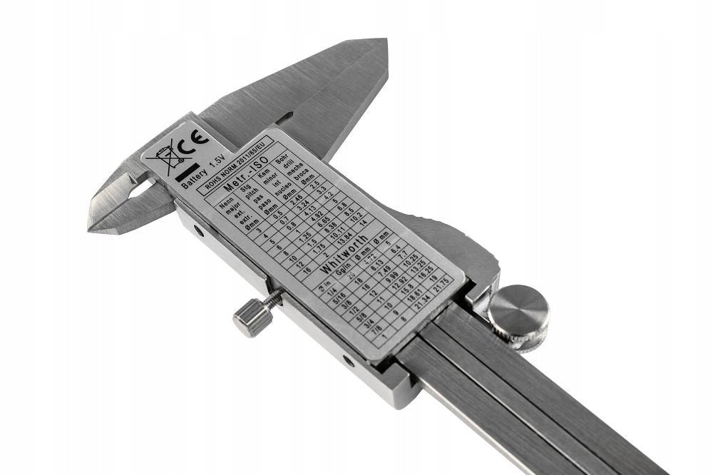 LCD DIGITAL CALIPER 150mm 0,01mm INTERNAL MEASUREMENT EXTERNAL 2 BATTERIES Batteries included yes