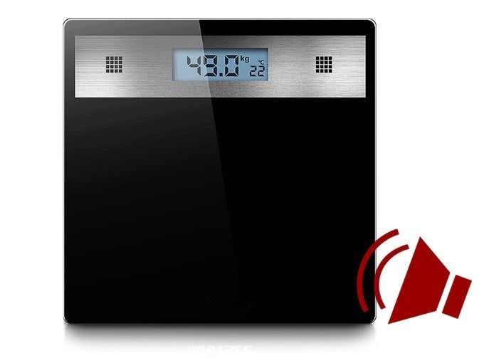 LCD Electronic Bathroom Scale 180kg With Thermometer Packaging status original
