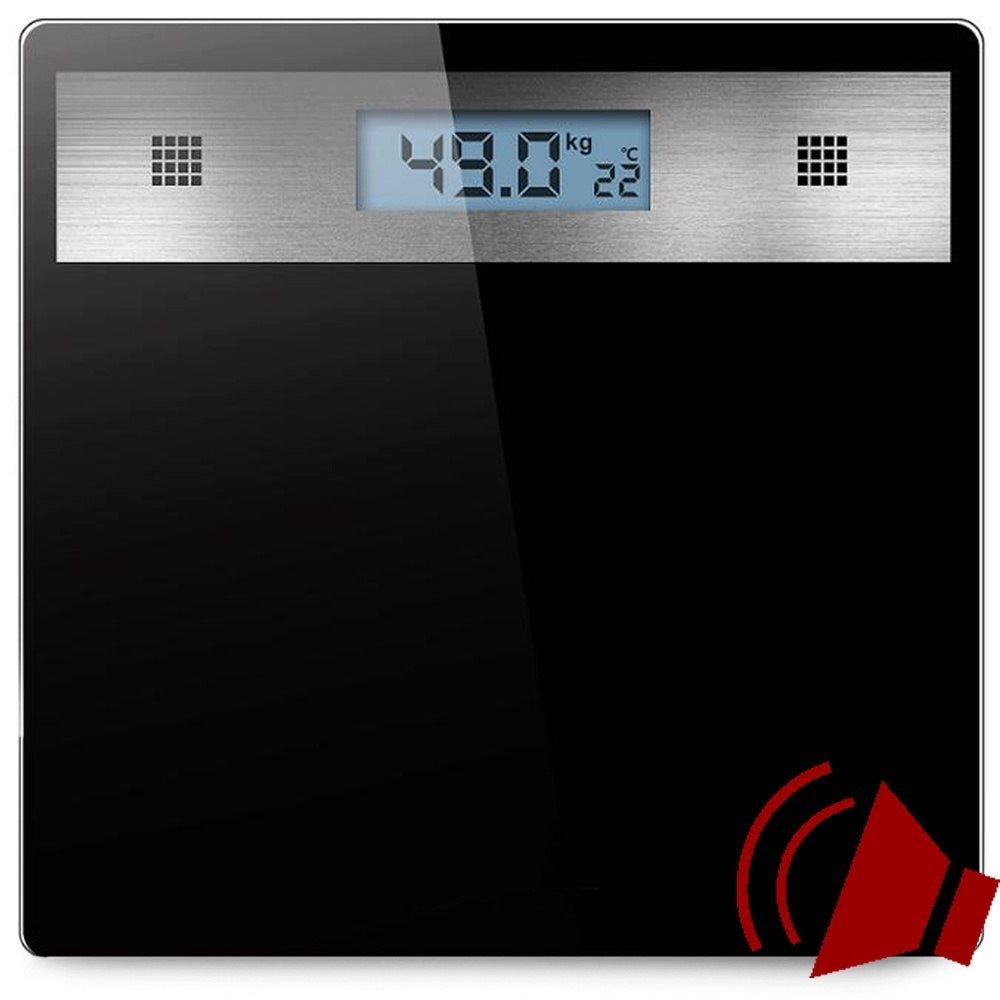 LCD Electronic Bathroom Scale 180kg With Thermometer