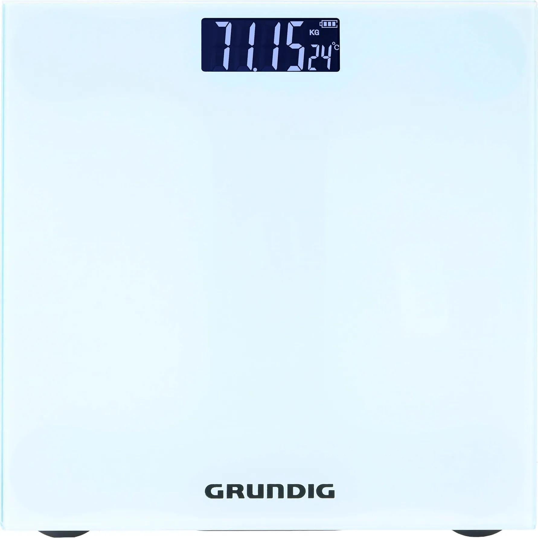LCD Electronic Bathroom Scale Accurate with Temperature GRUNDIG 180kg Packaging status original