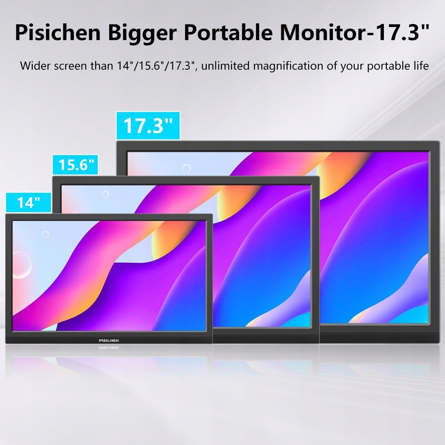 LCD Monitor PISICHEN ADDITIONAL SCREEN 17,3" 1600 x 900 px Brand no brand