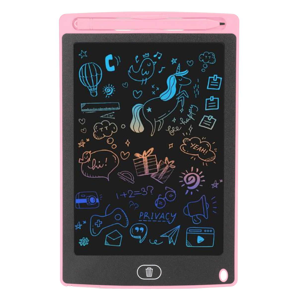 LCD WRITING BOARD FOR CHILDREN PINK 8.5'