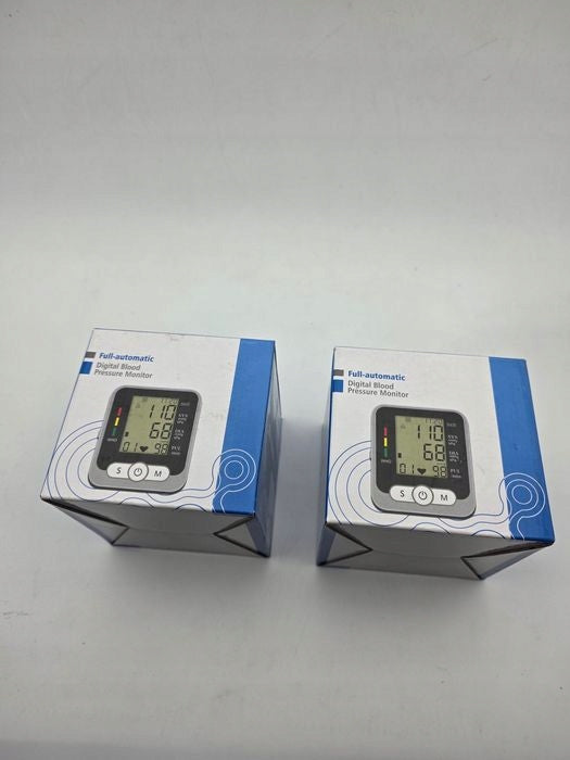 LCD Wrist Blood Pressure Monitor with English Voice Packaging status original