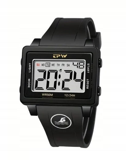 LCD electronic watch TPW sports style massive readable