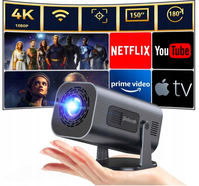 LCD projector Polocsh P6 projector 4k black