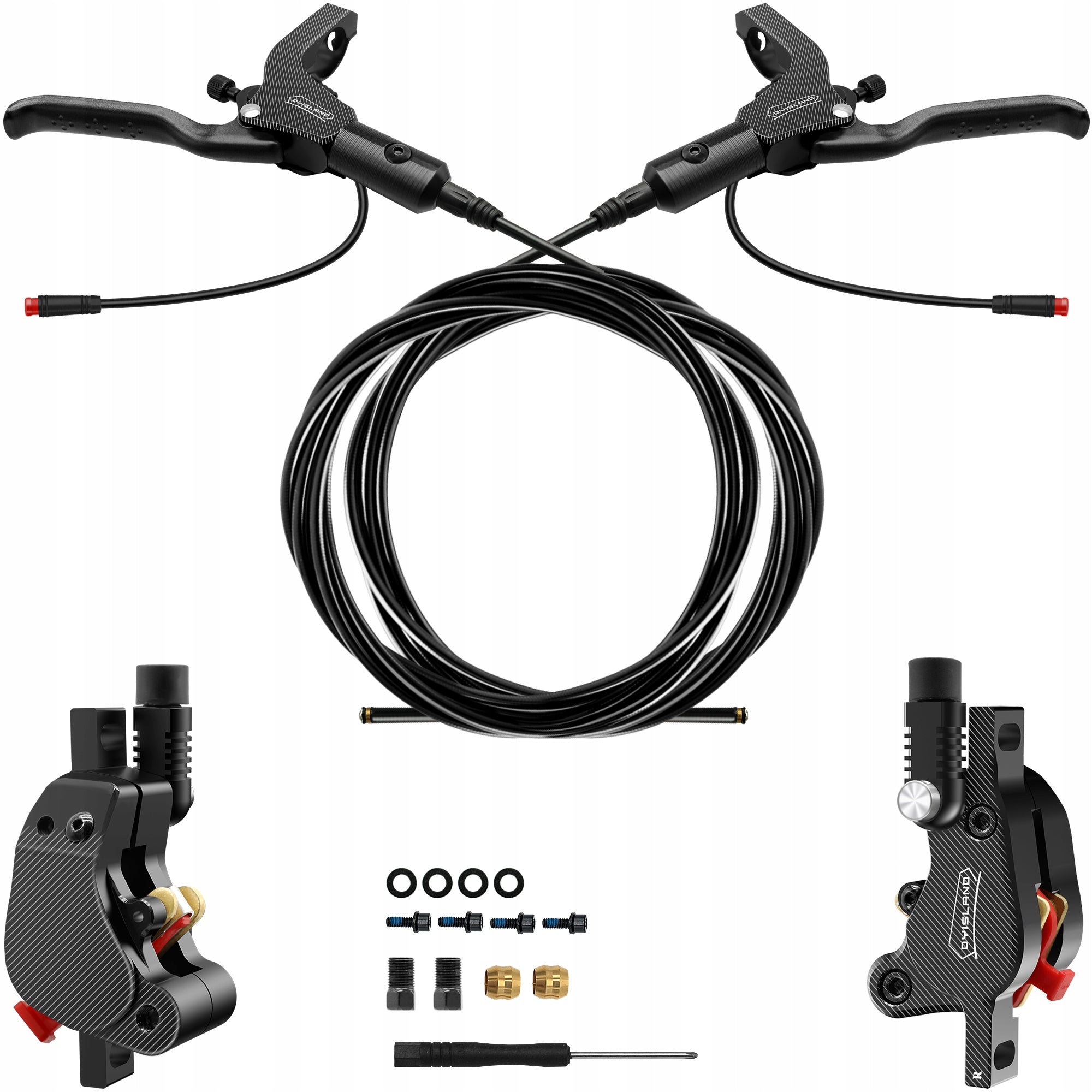 LD210-RR Electric Scooter Hydraulic Disc Brake with 2-Pin waterproof cable