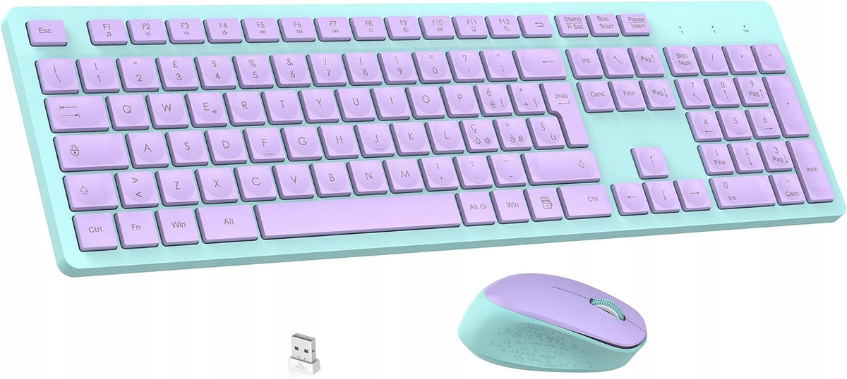 LEADSAIL QWERTY IT WIRELESS KEYBOARD AND MOUSE SET + RECEIVER