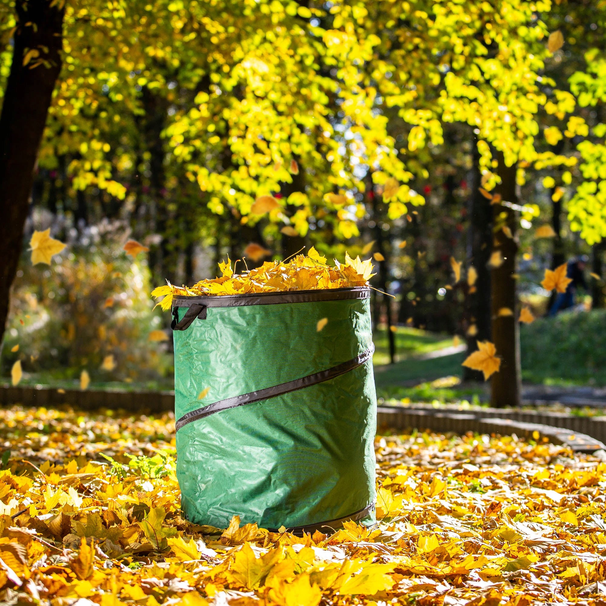 LEAF BAG GARDEN WASTE BASKET GRASS FOLDING STRONG WITH HANDLES 175 L EAN (GTIN) 5906638327661