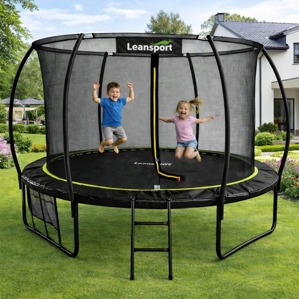 LEAN Garden Trampoline With Indoor Mesh Black and Green 183CM 6FT Manufacturer code 29170