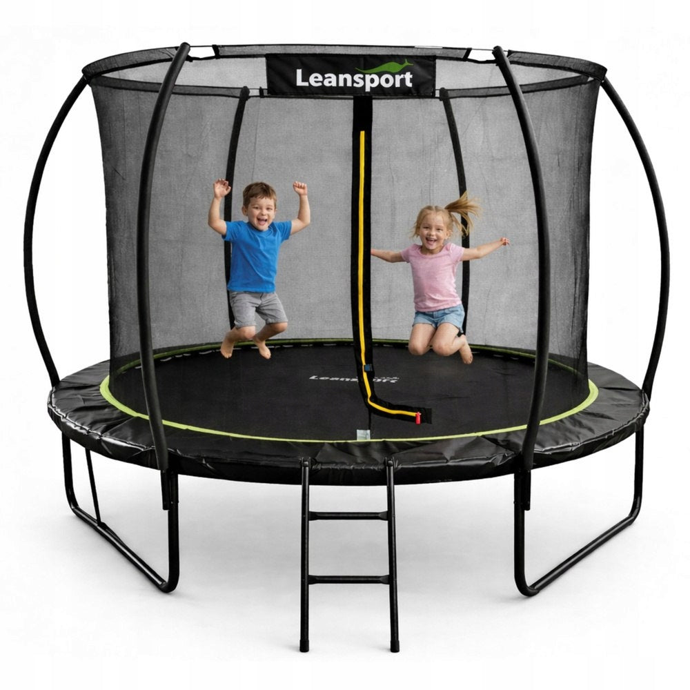 LEAN Garden Trampoline With Indoor Mesh Black and Green 305CM 10FT Brand Leansport