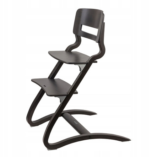 LEANDER - high chair Louie, beech, mocca Color shades of brown and beige