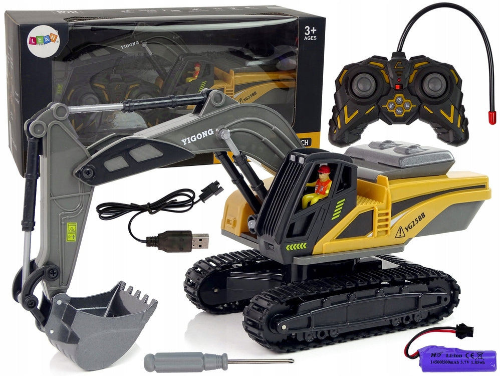LEANToys 12573 Remote Controlled Tracked Excavator