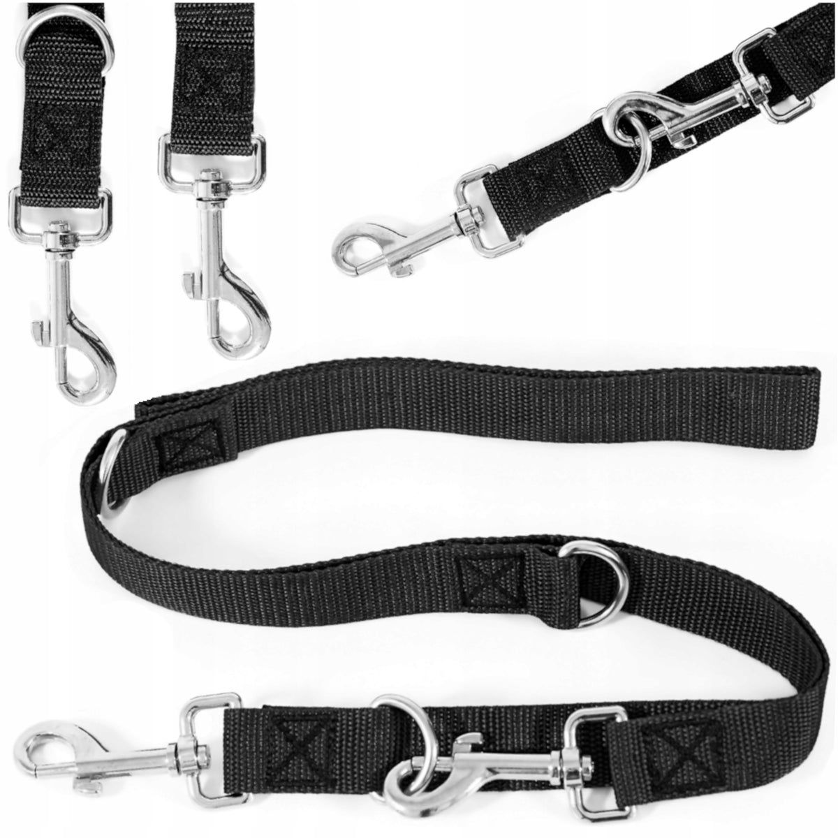 LEASH ADJUSTABLE CLIP-ON FOR DOG 5M WALKING RUNNING DOUBLE STRONG Packaging status original