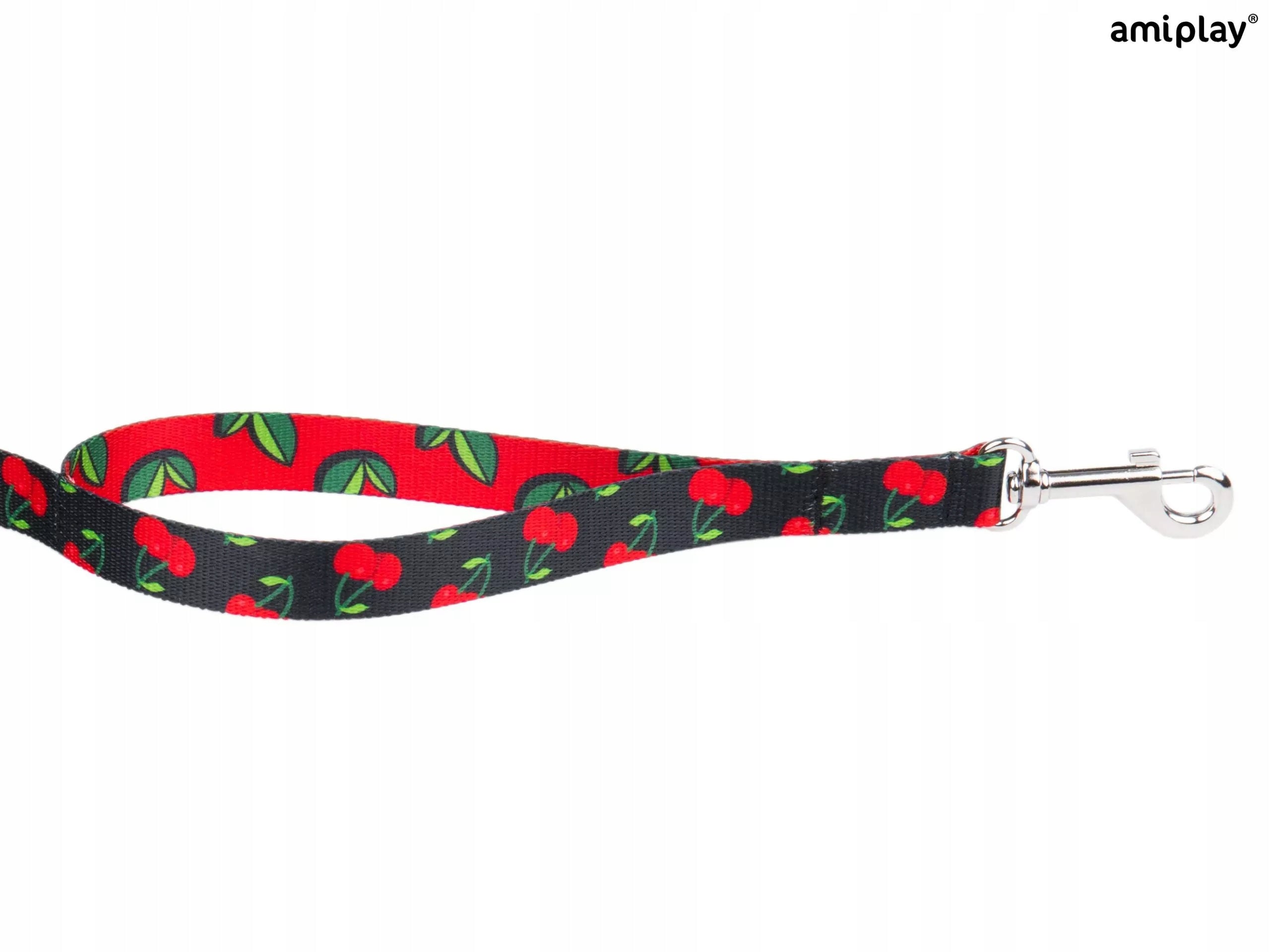 LEASH AMIPLAY BEHAPPY M 150CM CHERRY FOR DOG Manufacturer code 5907563281769