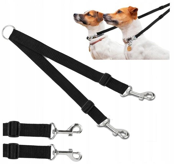 LEASH DOUBLE DOG SPLITTER STRONG DOUBLE ADJUSTABLE