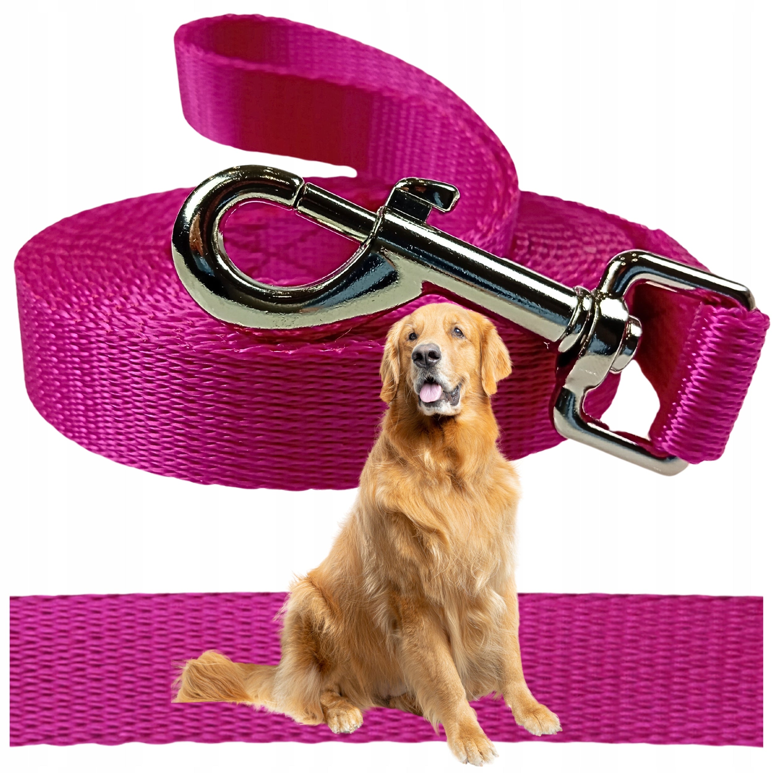 LEASH FOR BIG DOG STRONG 10M THICK DURABLE TAPE CITY CORD PINK