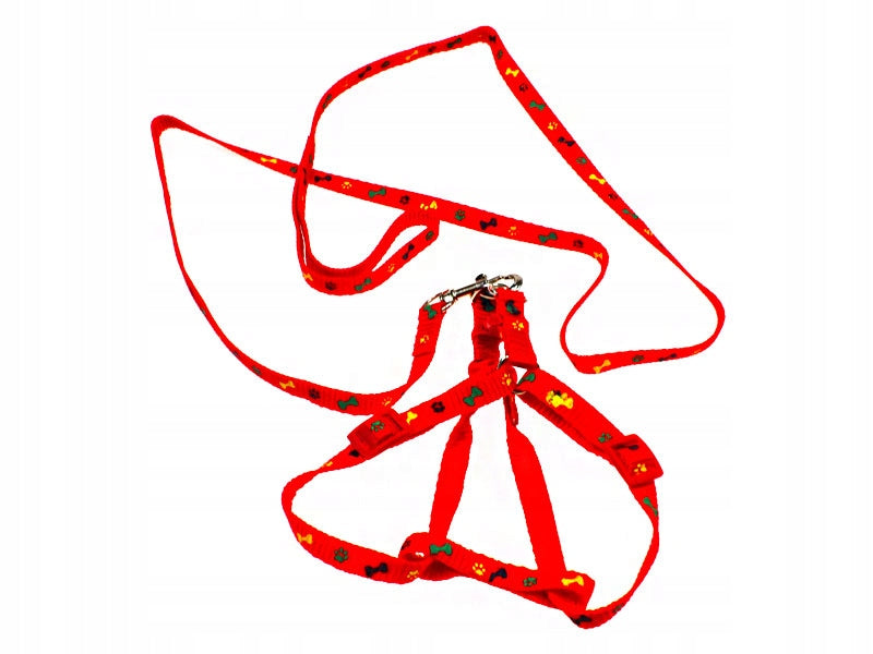 LEASH + HARNESS FOR DOG AND CAT, SOLID COLORS