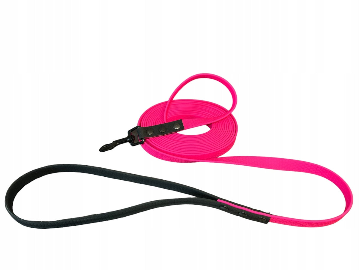 LEASH WATERPROOF SOFT TRAINING BIOTHANE HEXA FOR DOG 3M 16MM + HANDLE
