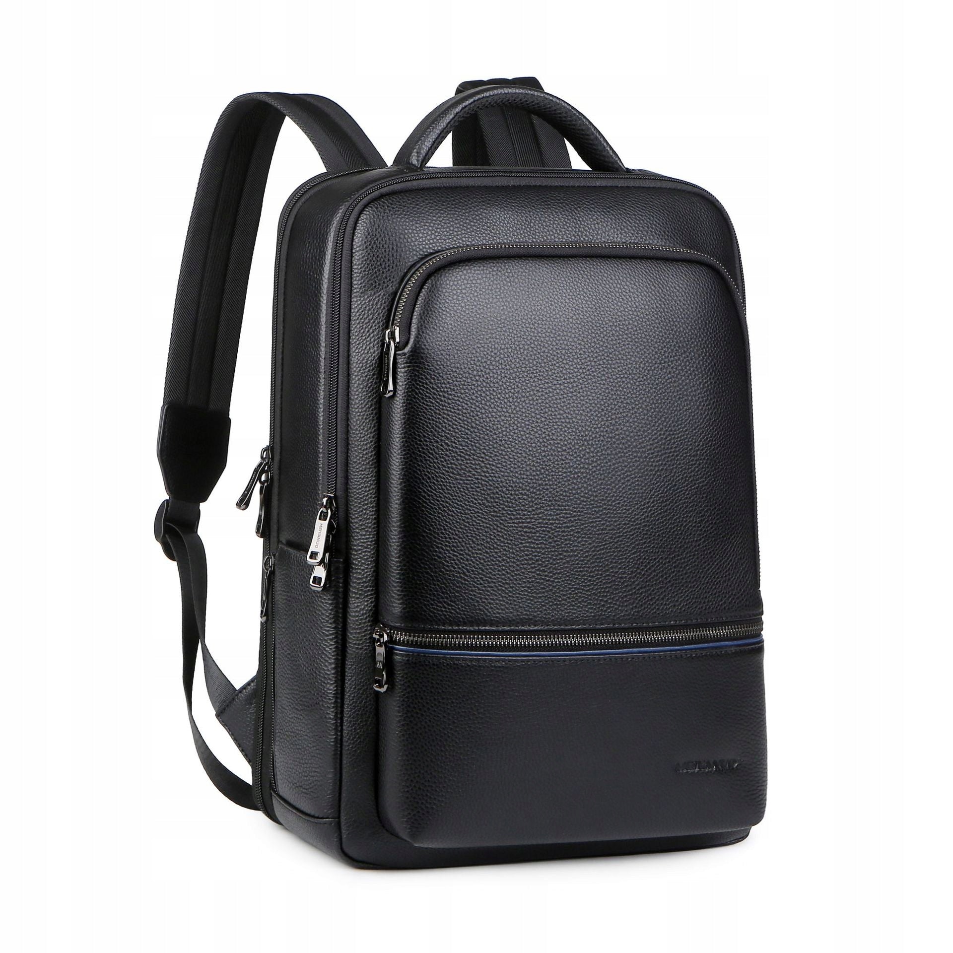 LEATHER BUSINESS LAPTOP BACKPACK STYLISH SCHOOL WATERPROOF USB USB-C Packaging status original