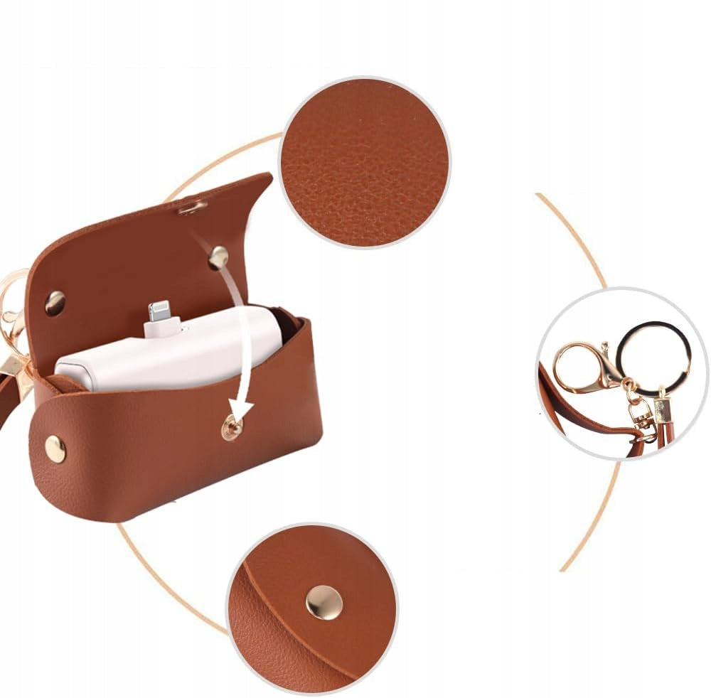 LEATHER CASE PENDANT FOR POWERBANK IWALK PREMIUM HANDBAGS Brand no brand