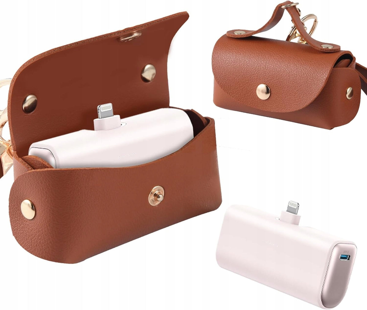LEATHER CASE PENDANT FOR POWERBANK IWALK PREMIUM HANDBAGS