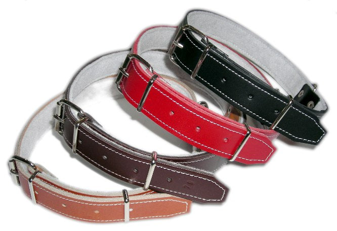 LEATHER COLLAR FOR DOG 60 CM 4 COLORS SOLID FV Manufacturer code 099