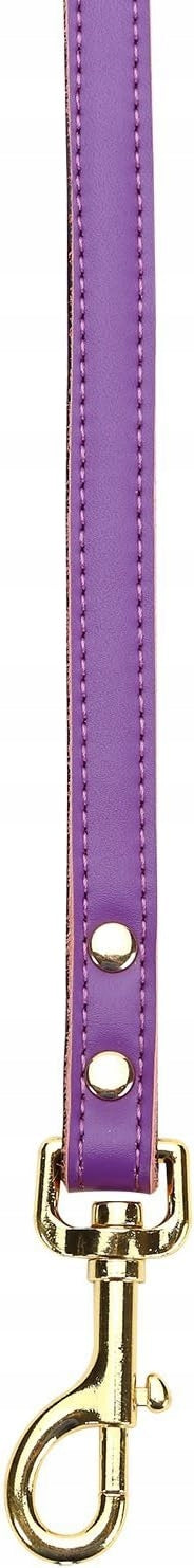 LEATHER LEASH FOR SMALL MEDIUM DOGS 1,2 M PURPLE Manufacturer code B075VM8LH8