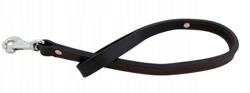LEATHER LEASH STRONG AND COMFORTABLE BLACK 65 CM 22 MM LARGE DOG