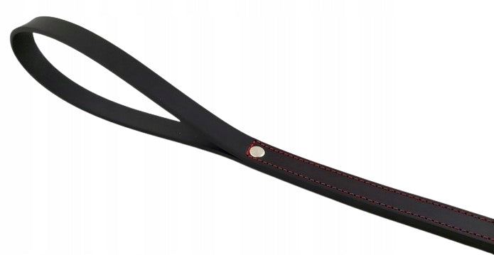LEATHER LEASH STRONG AND COMFORTABLE BLACK 65 CM 26 MM LARGE DOG Brand Hada